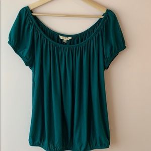 Anthro Porridge Forest Green Tee